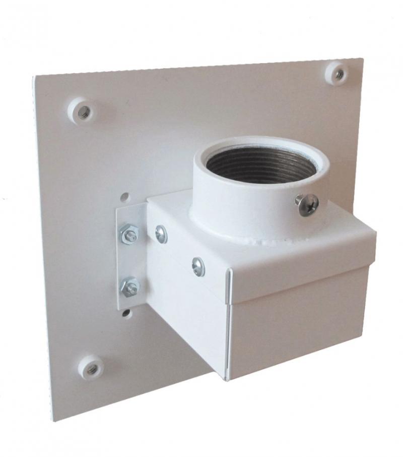 White Finish Pole Mount Back P
