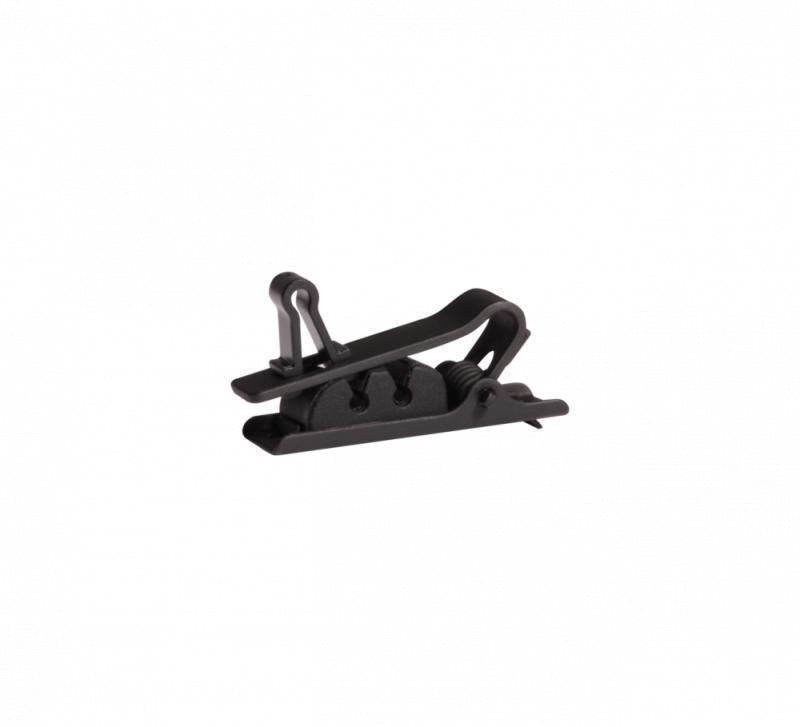 Single Mount Black Tie Clip, Q