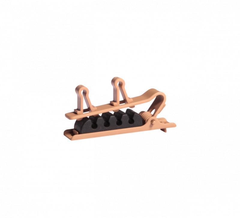 Dual Mount Cocoa Tie Clip, 3 P