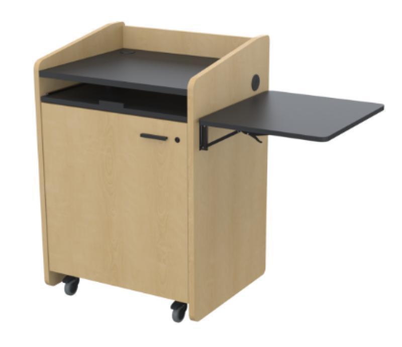 Econ Podium w/Rack Maple
