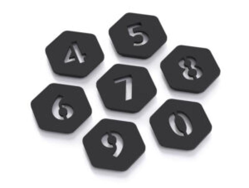 BirdDog rear numbers Black for