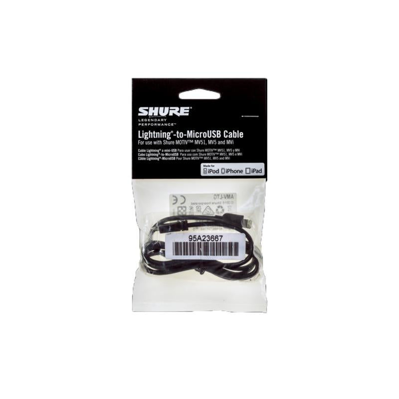 1m microB to Lightning cable