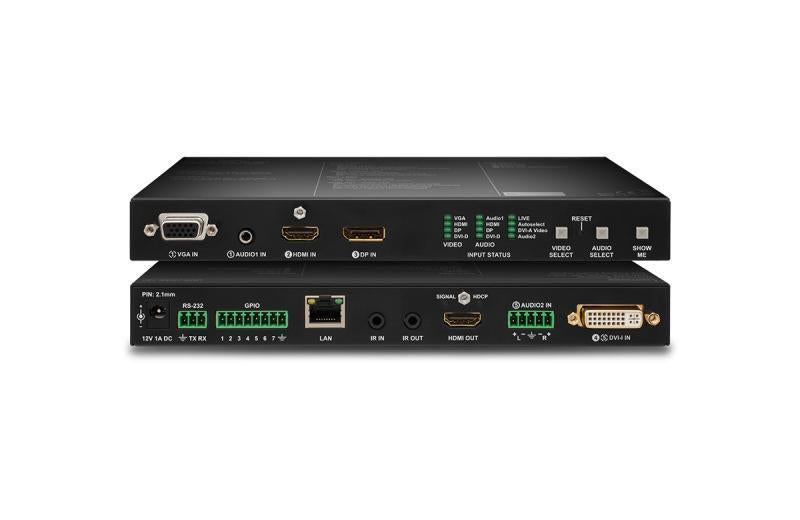 HDMI1.4, VGA, DVI, DP1.1 + Eth