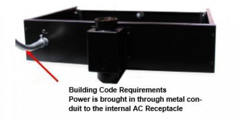 Extra Size Plenum Box, Pole Mo