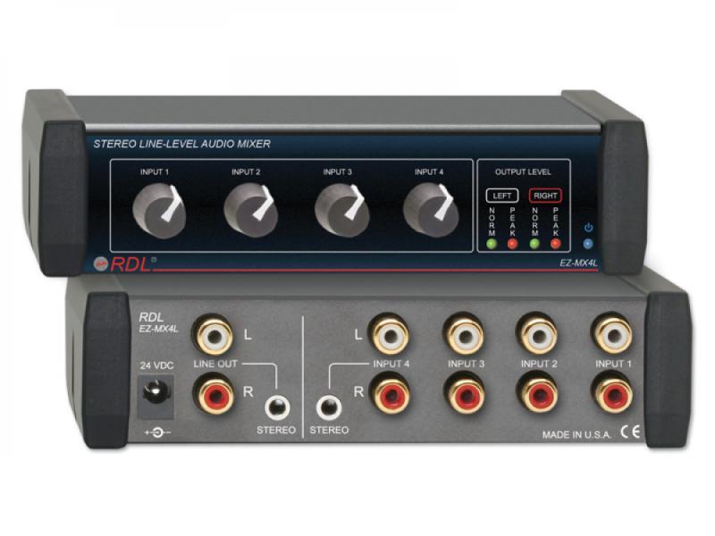 Stereo Line-Level Audio Mixer