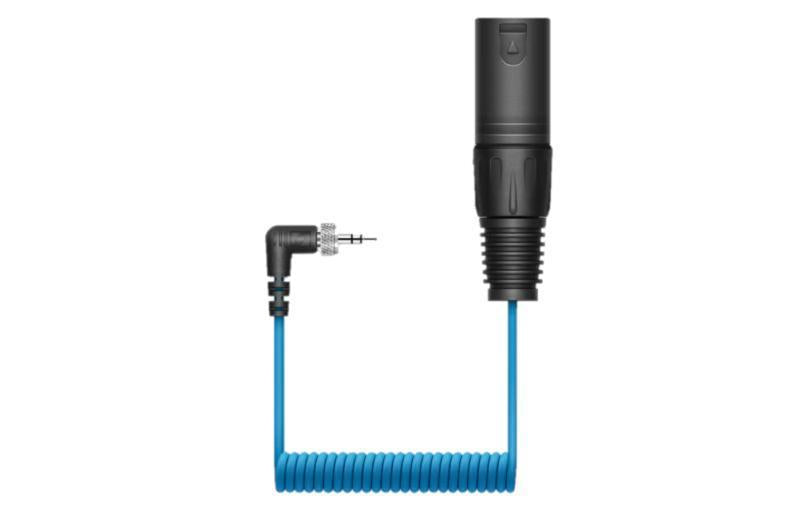 3.5 mm to XLR plug coiled cabl