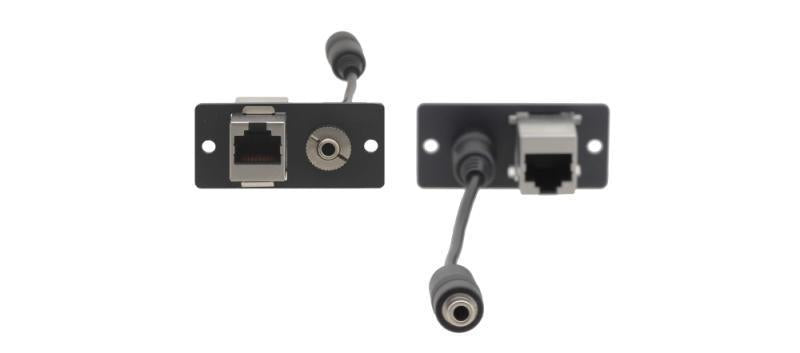 Wall Plate Insert-3.5mm BLACK
