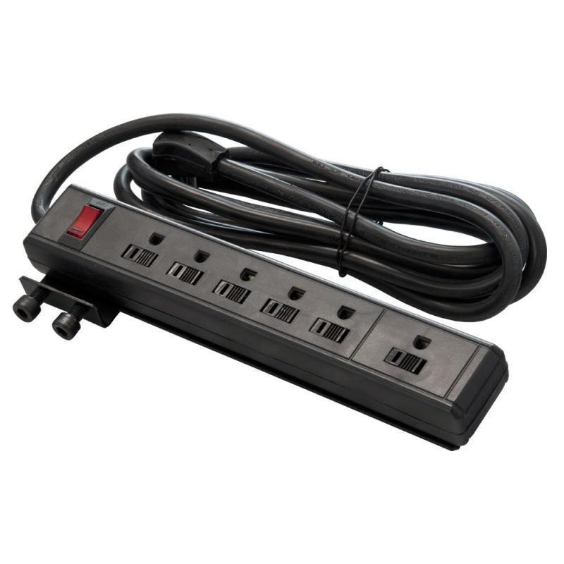 6-Outlet Mt Power Bar w/10' C