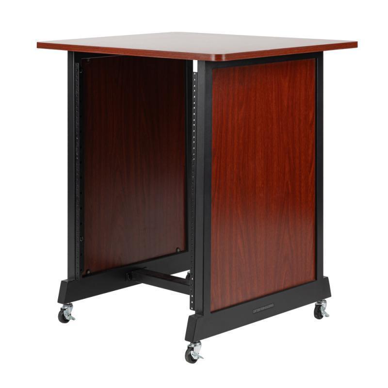 14U Wood Rack Cabinet with Cas