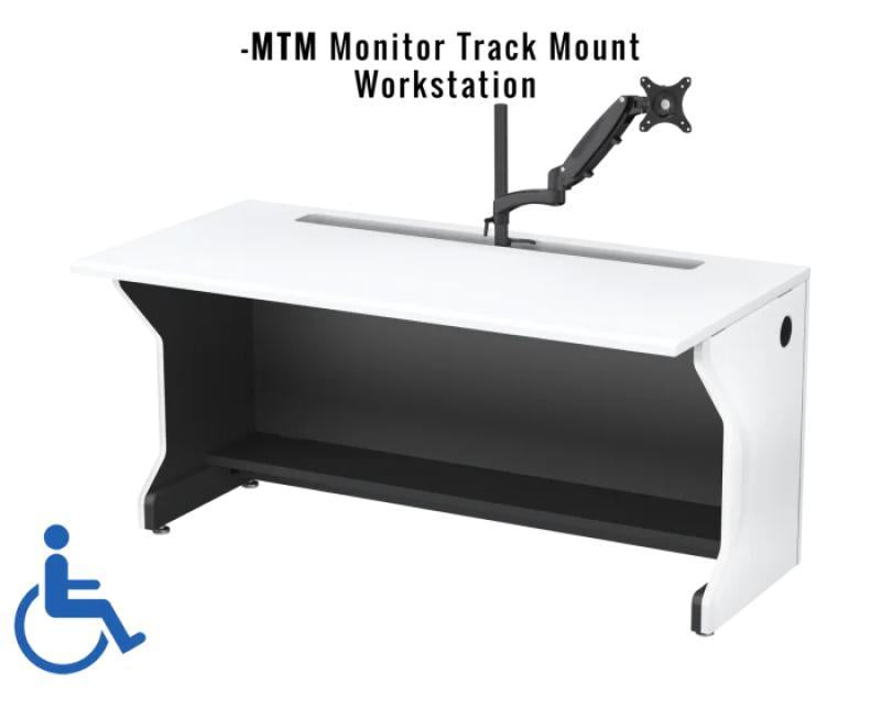 72" Monitor track mount work