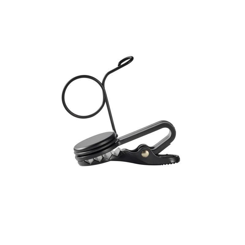 SINGLE TIE CLIP, BLACK