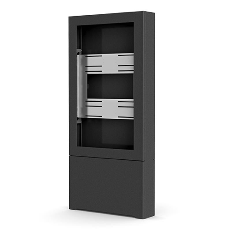 55" PORTRAIT FLOOR KIOSK BLACK