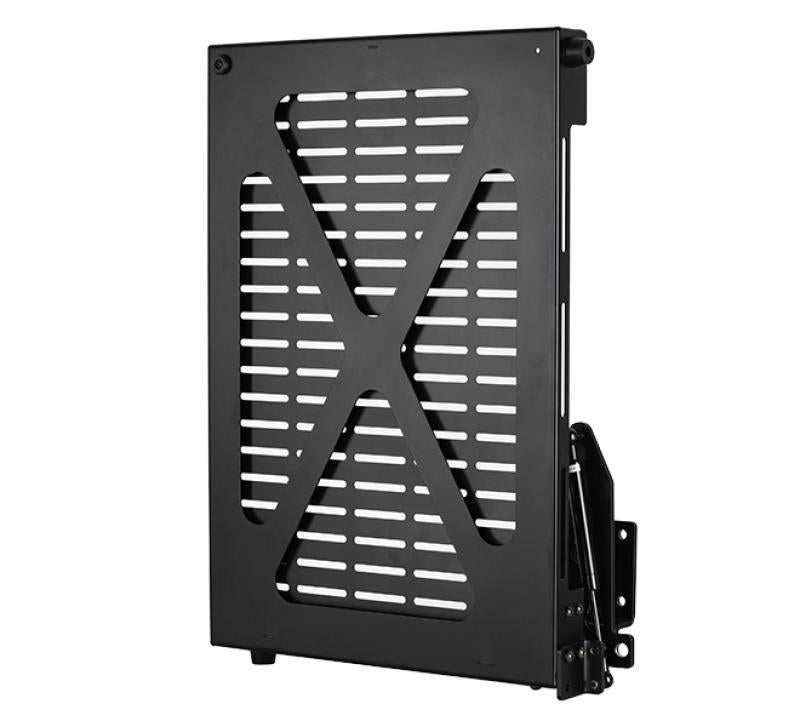 Flip-Down AV Storage Tray