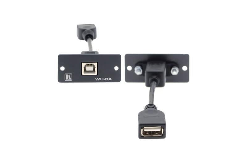 Wall Plate Insert-USB (B/A) BL