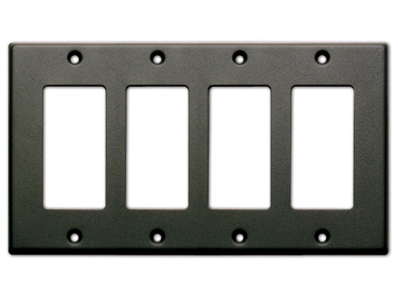 Quad Cover Plate - black