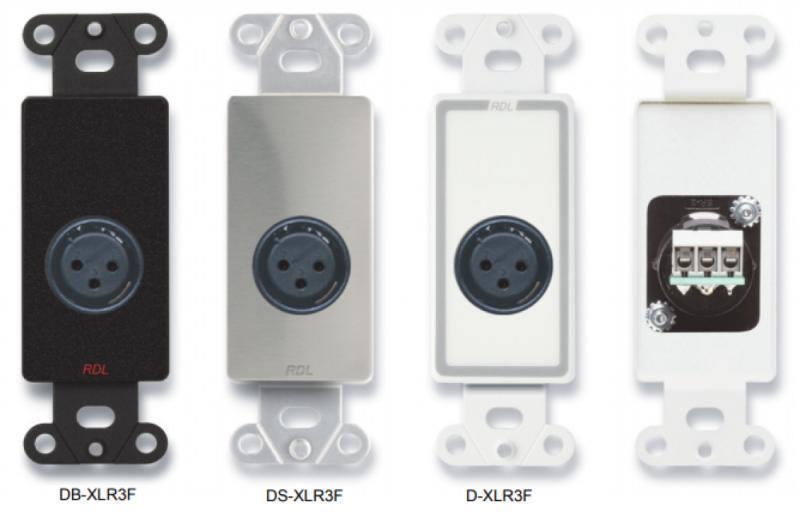 Plate with 3-Pin XLR Female
