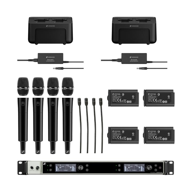 EW-DX Dante 4 ch handheld kit