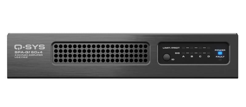 4-ch, 60W/ch Q-SYS network aud