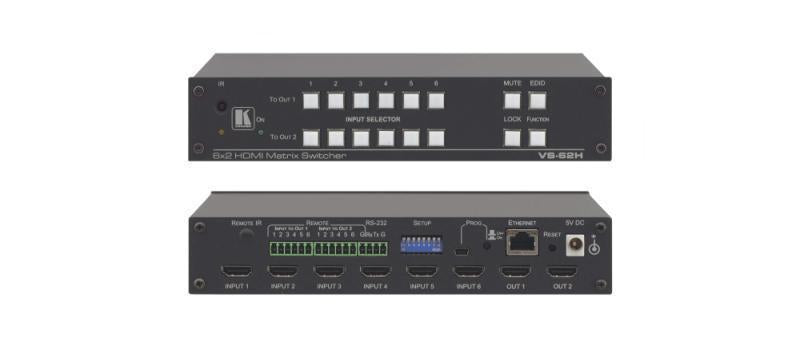 6x2 4K HDMI Matrix Switcher