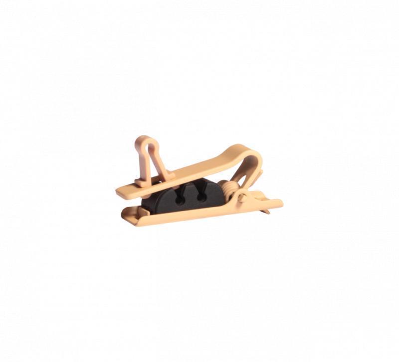 Single  Mount Tan Tie Clip, QT