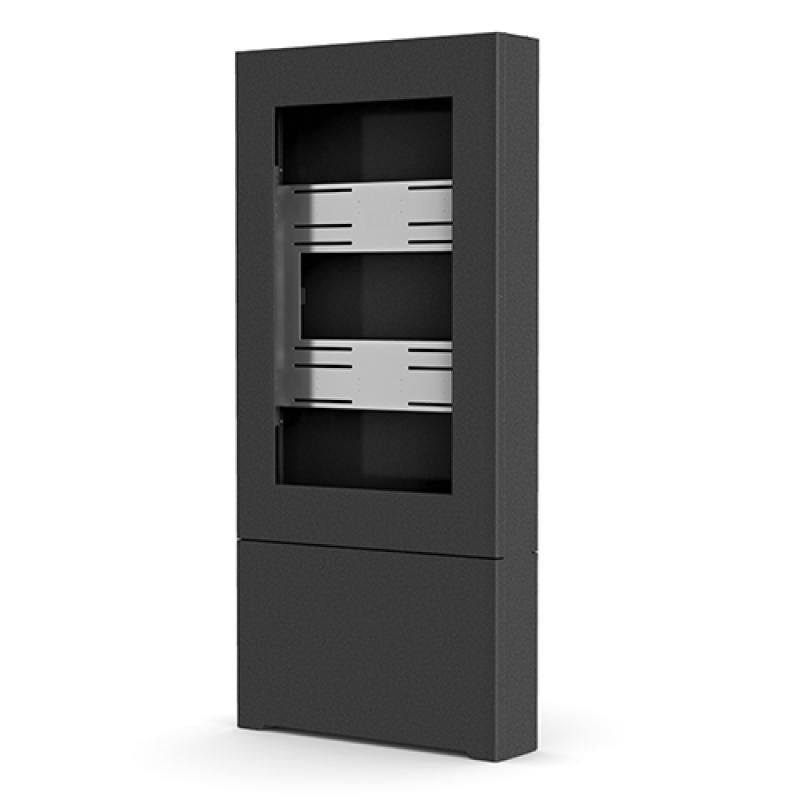 43" PORTRAIT FLOOR KIOSK BLACK