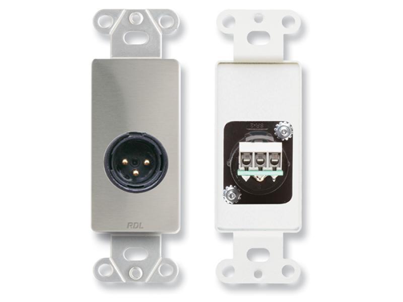 Plate with 3-Pin XLR Male
