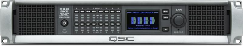 8-Channel 1000W/CH Q-SYS netwo
