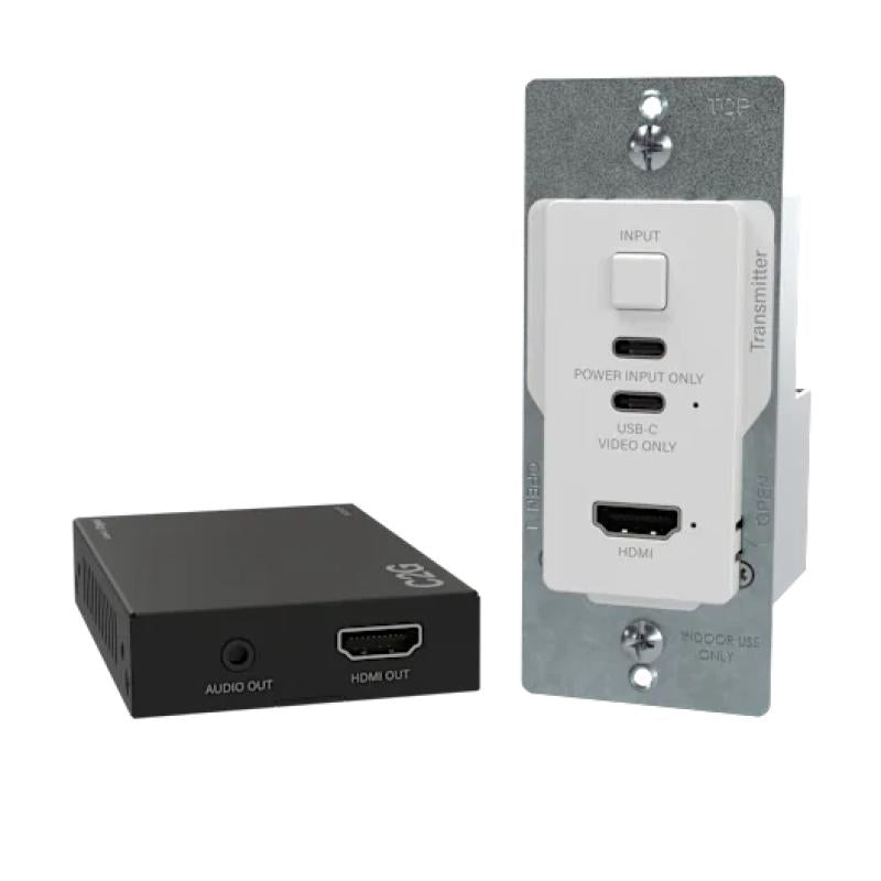 HDMI+USBC VIDEO EXT Cat6 BOX t