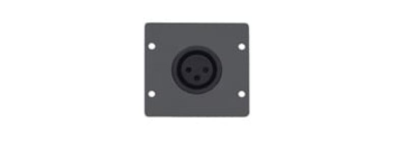 Wall Plate Insert - XLR (F) BL