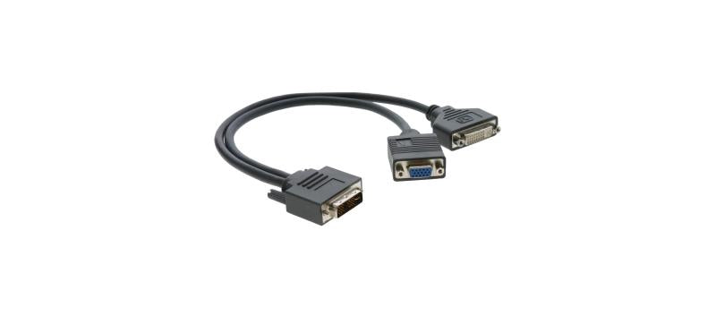 1' DVI-I(M)-DVI-D/VGA(F) Cable