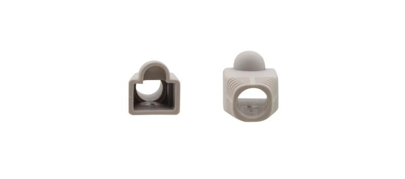 10 Connector Boots RJ-45 Gray