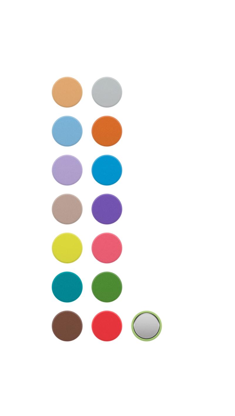 Sets of magnetic color indicat