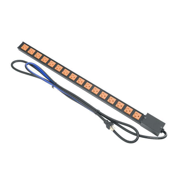 PD THIN,1-20A,16 OUT,CORD