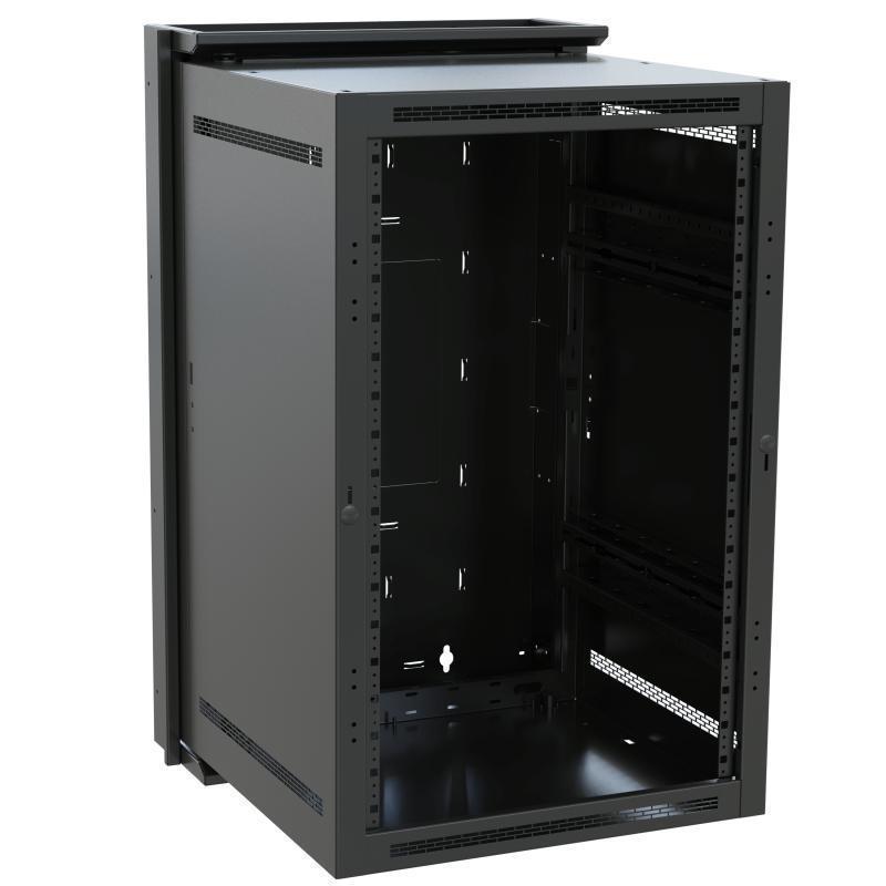 18SP/32D WALL RACK,BLACK
