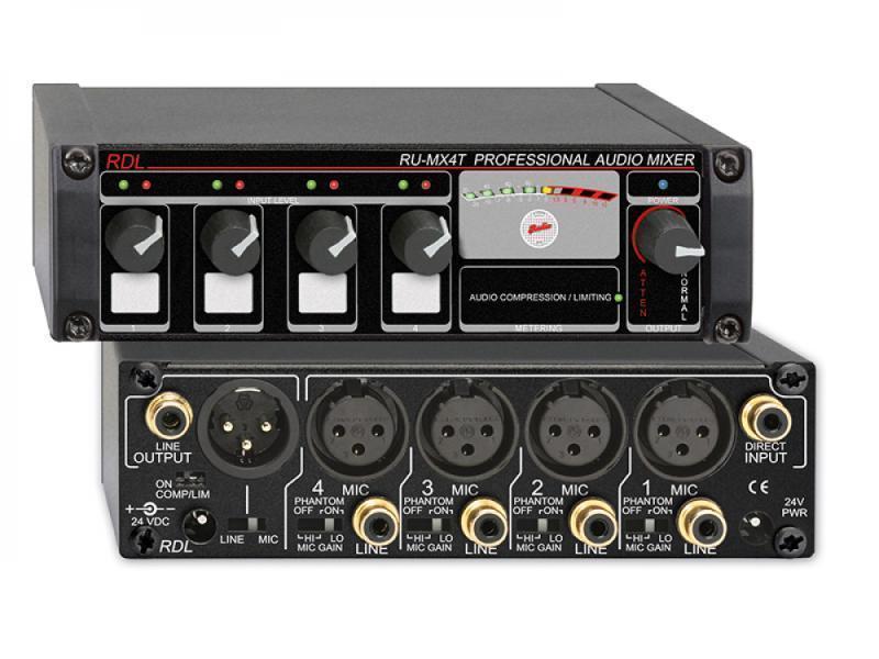 RU-MX4, 4 Input Mic/Line Mixer