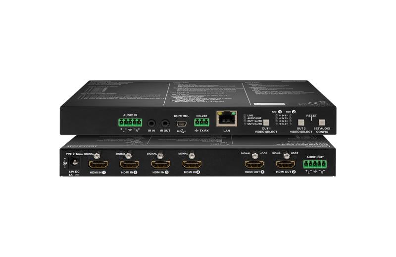 4x2 HDMI1.4 matrix switcher wi