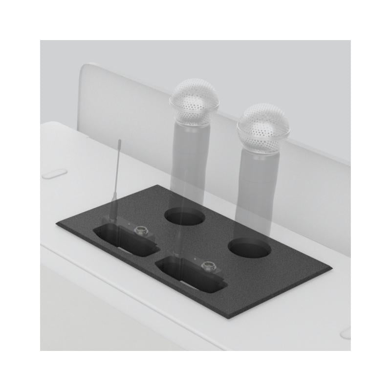 Console Insert for Dual Shure