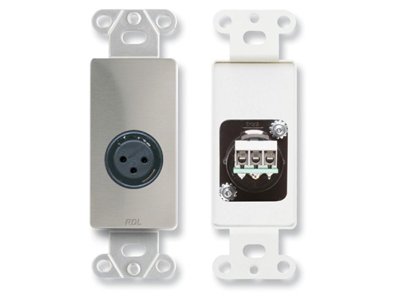 Plate with 3-Pin XLR Female