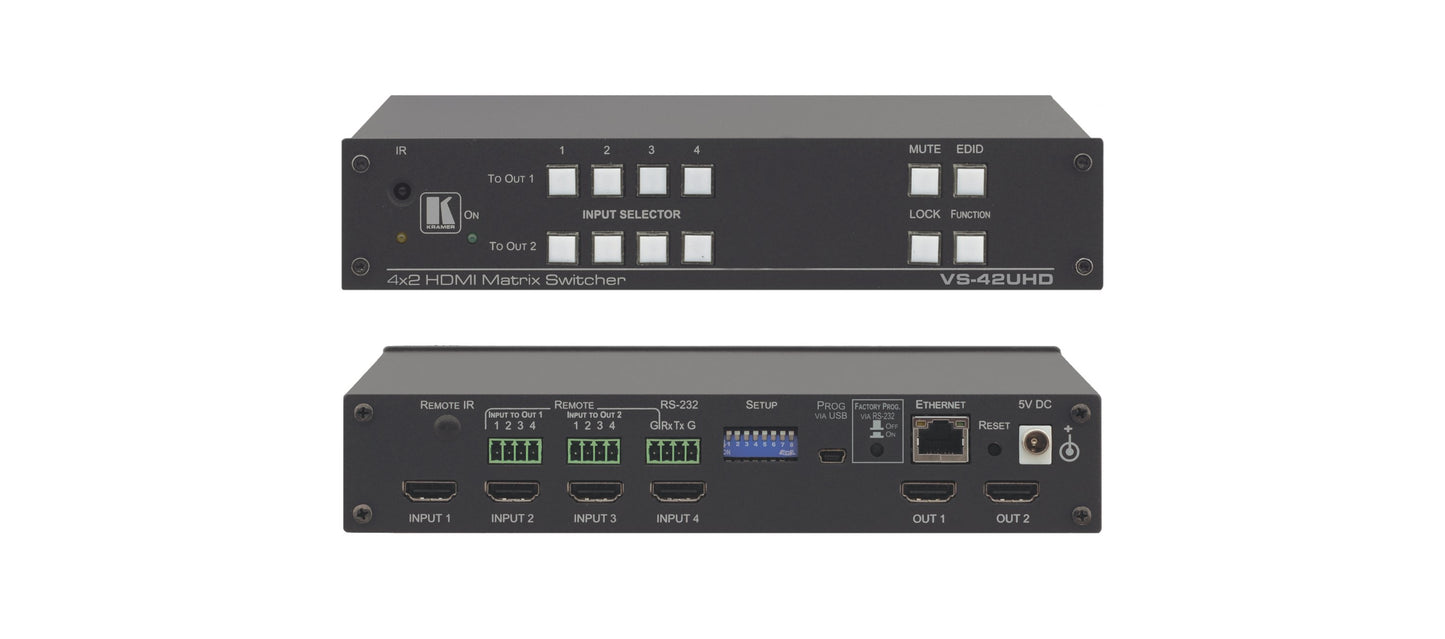 Kramer - 4x2 Matrix Switcher - VS-42UHD