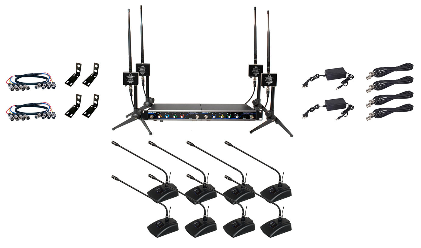 VOCOPRO | BOOST-CONFERENCE-8 - 600ft. long-range digital wireless microphone package