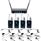 VOCOPRO | Digital-Quad-B - Four Channel UHF Digital Wireless Headset & Lapel Microphone