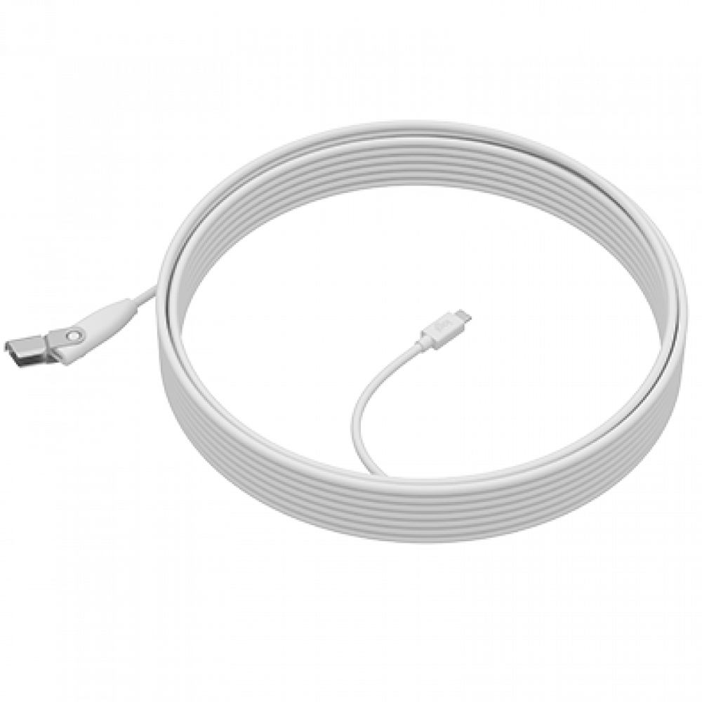 ProAVTechStore Logitech Rally Mic Pod Extension Cable, 10m, White Logitech Video Conference - Accessory
